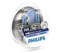 PHILIPS CrystalVision 12342CVSM Ampoule H4 P43T-38 1100LM 60 W pour Voiture, blanc