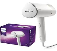 Philips Cuiseur vapeur portatif série 3000, compact et pliable, prêt à l'emploi en 30 secondes, pas de planche à repasser, 1000 W, jusqu'à 20 g/min, STH3020/16, blanc