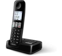 Philips D2551B Téléphone DECT Identification de l'appelant Noir