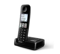 Philips D2551B Téléphone DECT Identification de l'appelant Noir