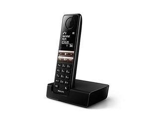 Philips D4702B/34 Teléfono Inalámbrico Duo Negro