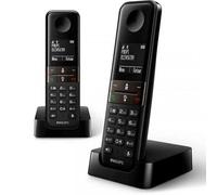 Philips Téléphone sans fil D4702B/34 Duo 1,8 DECT (2 pièces) G