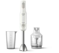Philips Home HR2535/00 Mixeur plongeant 650 W avec blender, avec embout hâchoir gris, blanc