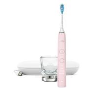 Philips Sonicare DiamondClean 9000, Brosse à dents électrique sonique avec application, capteur de pression, 4 modes de brossage, 3 niveaux d'intensité, verre de charge, coffret voyage USB, HX9911/29