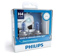 Philips Diamant Blanc 5000K 9003 H4 60/55W Deux Ampoule Tête Léger Remplacement
