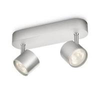 Philips Dimmable LED Spot plafond/mur Star 2 x