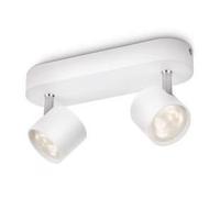 Philips Dimmable Led Spot Plafond/Mur Star 2 X Blanc