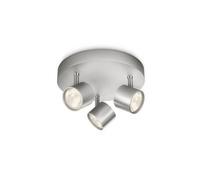 Philips Dimmable Led Spot Plafond/Mur Star 3 X aluminium