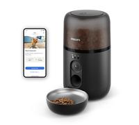 Philips Distributeur de croquettes connecté, Bol 4,5L, caméra & Micro, Noir