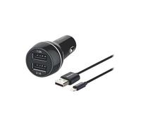 Philips Dlp2357v - Adaptateur D'alimentation Pour Voiture - 3.1 A - 2 Connecteurs De Sortie (Usb) - Sur Le Câble : Lightning