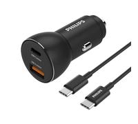 Philips DLP2521C/00 Chargeur de Voiture, Noir