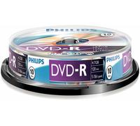 Philips DM4S6B10F/00 Lot De 10 DVD-R 4,7 Go 16x Disque Optique