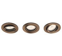 Kit de 3 spots encastrables Donegal 3 - Cuivre Cuivre