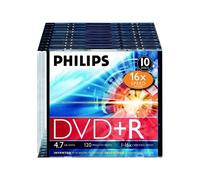 Philips DR4S6S10F - 10 x DVD+R - 4.7 Go (120 minutes) 16x - boîtier CD étroit