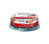 Philips DR8I8B25F - 25 x DVD+R DL - 8.5 Go (240 minutes) 8x - surface imprimable par jet d'encre - spindle