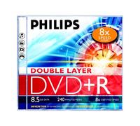 Philips DR8S8J05C - 5 x DVD+R DL - 8.5 Go (240 minutes) 8x - boîtier CD