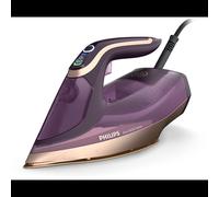 Philips DST8040/30 Fer à Vapeur 3000W Semelle SteamGlide Elite, Vapeur 260g/min, Réservoir 0.35L, Anti-goutte, Calc-Clean, Câble 2.5m, Violet, 1.78kg
