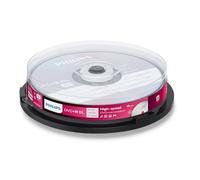 Philips DVD+R DoubleLayer High-Speed (8,5 Go / 240 Minutes de vidéo, Vitesse 1-8x, Cake Box 10 pièces)