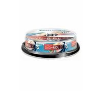 Philips - DVD+R DR8S8B10F-00 - 8.5 Go - DVD+R DL - 10 pièces - 240 min