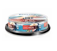 Philips - DVD+R DR8S8B10F-00 - 8.5 Go - DVD+R DL - 10 pièces - 240 min