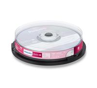 Philips DVD-R High-Speed (4,7 Go / 120 Minutes de vidéo, Vitesse 1-16x, Cake Box 10 pièces)