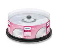 Philips DVD-R High-Speed (4,7 Go / 120 Minutes de vidéo, Vitesse 1-16x, Cake Box 25 pièces)