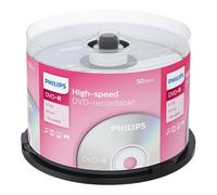 Philips DVD-R High-Speed (4,7 Go / 120 Minutes de vidéo, Vitesse 1-16x, Cake Box 50 pièces)