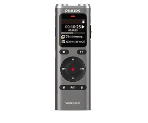 Philips DVT2075 VoiceTracer, enregistreur Audio, MP3 et PCM, Microphones stéréo. Licence d’essai Sembly AI : Transcription, résumés avec l’IA, informations sur Les réunions générées par l’IA