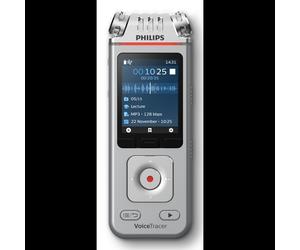 Philips DVT4115 Enregistreur Vocal Numérique : LCD 2", 8Go, MP3/WAV, Micro SD, USB-C, Batterie Li-Po 1000mAh, 36h, Compatible Windows/macOS/Linux/Android