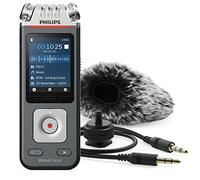 Philips DVT7110 Enregistreur audio VoiceTracer Appareil de Dictée DVT7110 avec Kit d'enregistrement Vidéo, 3 Microphones Haute Fidélité, 8 Go, Application pour Smartphone (Android/iOS)