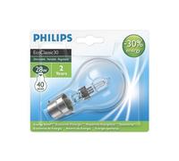 Philips Eco30% Sphère B22 28W Chaud