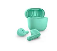 Philips Écouteurs sans Fil TAT2236GR/00 Intra-Auriculaires, sans Embouts, boîtier de Chargement Ultra-Mince, résistant aux éclaboussures et à la Transpiration, Bluetooth, Micro intégré, Vert