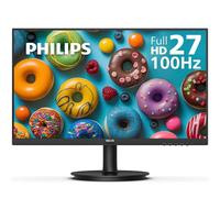 Philips Écran 27" sans Cadre Full HD (1920 x 1080) 100 Hz, VESA, HDMI x 1, Port VGA x1, Soin des Yeux, Garantie de Remplacement anticipée de 4 Ans, 271V8LB