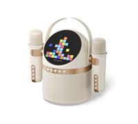 Philips Enceinte Bluetooth sans Fil Karaoke avec 2 Microphones, 6 Effets Vocaux, 4 Modes de Lecture Visuelle, 7 Heures de Lecture, Plusieurs Options de Connexion - Carte USB/AUX/TF avec Sangle de