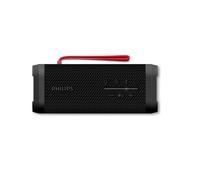 Philips TAS2000B Enceinte sans Fil Bluetooth avec Jeu de lumières LED, Bass+ 20 W, Auracast, 20 Heures d’autonomie, Indice IPX5, Micro, contrôle à partir de l’Application - Noire