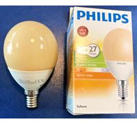 PHILIPS Energy Softone Flame, Terre Cuite Ampoule Économique Goutte E14 7W=27W