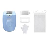 Philips Epilator Series 4000 BRE247/00, 2 vitesses, éclairage LED, bleu