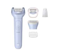 Philips Épilateur série 8000 - épilateur électrique sans fil, utilisation sur peau sèche ou humide, épilation des jambes et du corps, avec ProGuide, 5 accessoires, autonomie 60 min, modèle BRE709/00