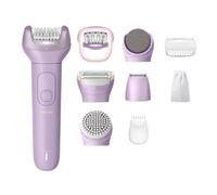 Philips Épilateur série 9000 - épilateur électrique sans fil, sur peau sèche ou humide, jambes, corps et maillot, avec ProGuide, 9 accessoires, dont pédicure, autonomie 60 min, modèle BRE728/00