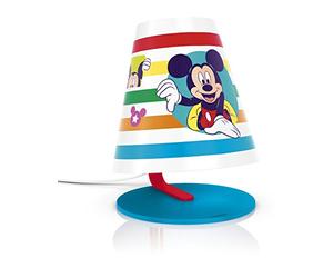 Philips et Disney, lampe de table lED 3 W Mickey Mouse multicolore