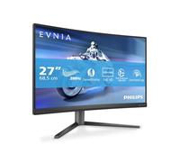 Philips Evnia 27M2C5200W Moniteur de Jeu incurvé FHD 27", 280 Hz, HDR10, 1 ms GtG, FreeSync Prem. (2560x1440, 2X HDMI 2.0, 1x DP 1.4) Gris foncé