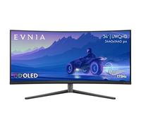 Philips Evnia 34M2C6500 QD OLED Moniteur de Gaming incurvé WQHD 3440 x 1440, 175 Hz, hub USB-C, Hauteur réglable, Remplacement 4 Ans à l'avance, Compatible avec Console de Jeu