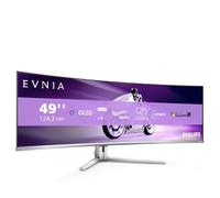 Philips Evnia 49M2C8900AM - Moniteur Gaming incurvé QD OLED 49 Pouces, 240 Hertz, 0,03 ms GtG, HDR400, Ambiglow (5120x1440, HDMI 2.1, DisplayPort 1.4, USB-C, Hub USB) Blanc