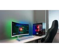 Philips Evnia 5000 34M2C5501A - Écran LED - jeux - incurvé - 34" - 3440 x 1400 WQHD @ 180 Hz - Fast VA - 300 cd/m² - 4000:1 - DisplayHDR 400 - 0.5 ms - 2xHDMI, DisplayPort - haut-parleurs - blanc