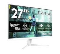 Philips Evnia Gaming Moniteur 27M2N3201PL 27 Pouce 260Hz, Fast IPS Dalle, 1ms GtG, HDR10, G-Sync Compatible (1920x1080 HDMI 1x 2.0 DP 1x 1.4) Blanc