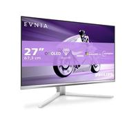 Philips Evnia 27M2N8500AM - Moniteur Gaming QHD OLED 27 Pouces, 360 Hz, 0,03 ms, HDR400, FreeSync. Prem., Composition G-Sync. (2560x1440, 2X HDMI 2.1, 1x DP 1.4, hub USB) Blanc