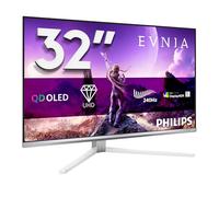 Philips Evnia Gaming Moniteur 32M2N8900P 32" 240Hz QD-OLED Dalle, 0.03ms GtG, HDR500 TB, FreeSync Prem. Pro, G-Sync. Ajustable en hauteur, Haut-parleurs, USB Hub(3840x2160 HDMI 2x 2.1 DP1x 2.1) Argent