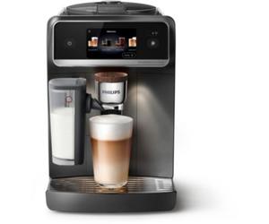 Philips - Expresso Broyeur Ep8757/12 Cafetière À Grain Aromis Lattego Pro, + 50 Boissons, Silentbrew, Noire