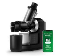 Philips Extracteur de Jus Viva, 150W, 80% d'extraction, Noir/Argenté | Centrifugeuse à cheminée XL 70 mm, Quick Clean nettoyage rapide en 90s, Stop-gouttes, Montage facile (HR1889/70)