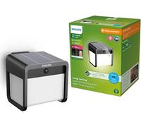Philips Applique murale extérieure Ezra – UltraEfficient, capteur, 3000 K, 250/25 lm, noir